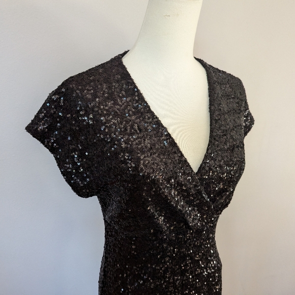 Tristan Black Sequin Dress - Picture 2 of 9